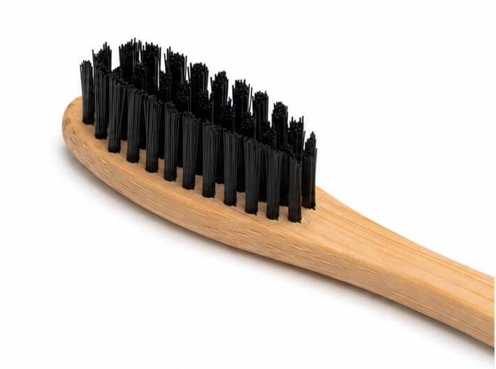 S Curve Charcoal Bristles Toothbrush alternative view