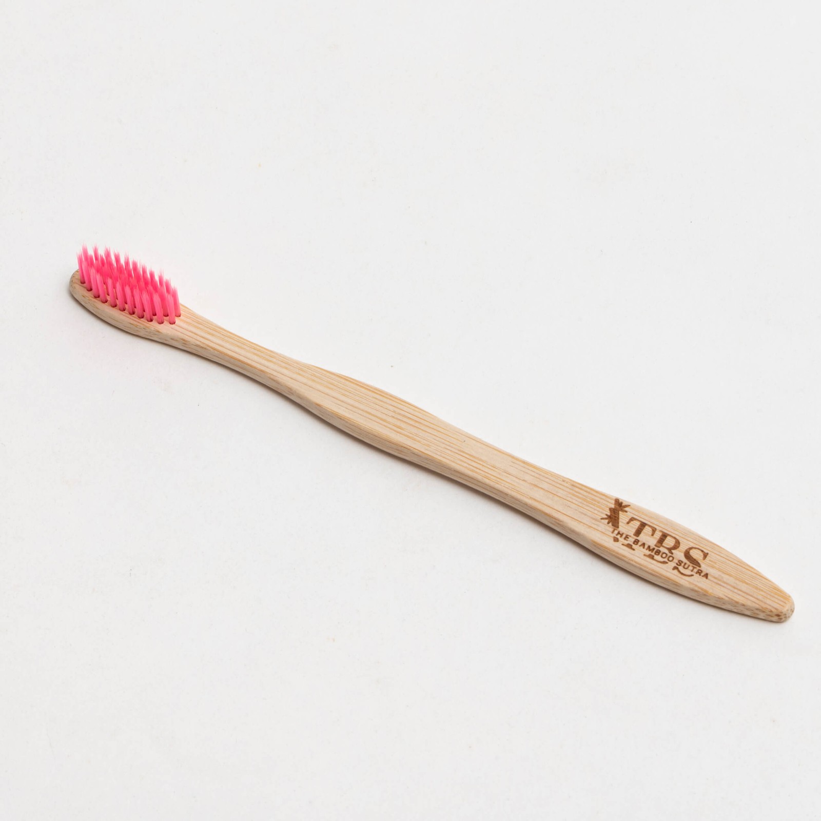 S Curve Fiber Color Bristles Pink Toothbrush alternative view