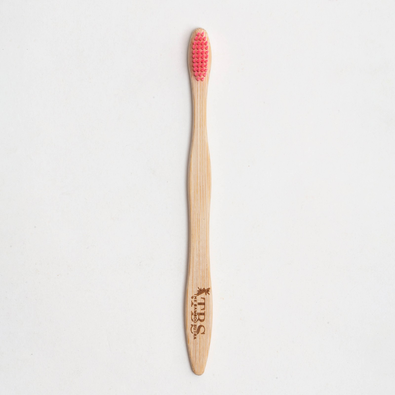 S Curve Fiber Color Bristles Pink Toothbrush alternative view