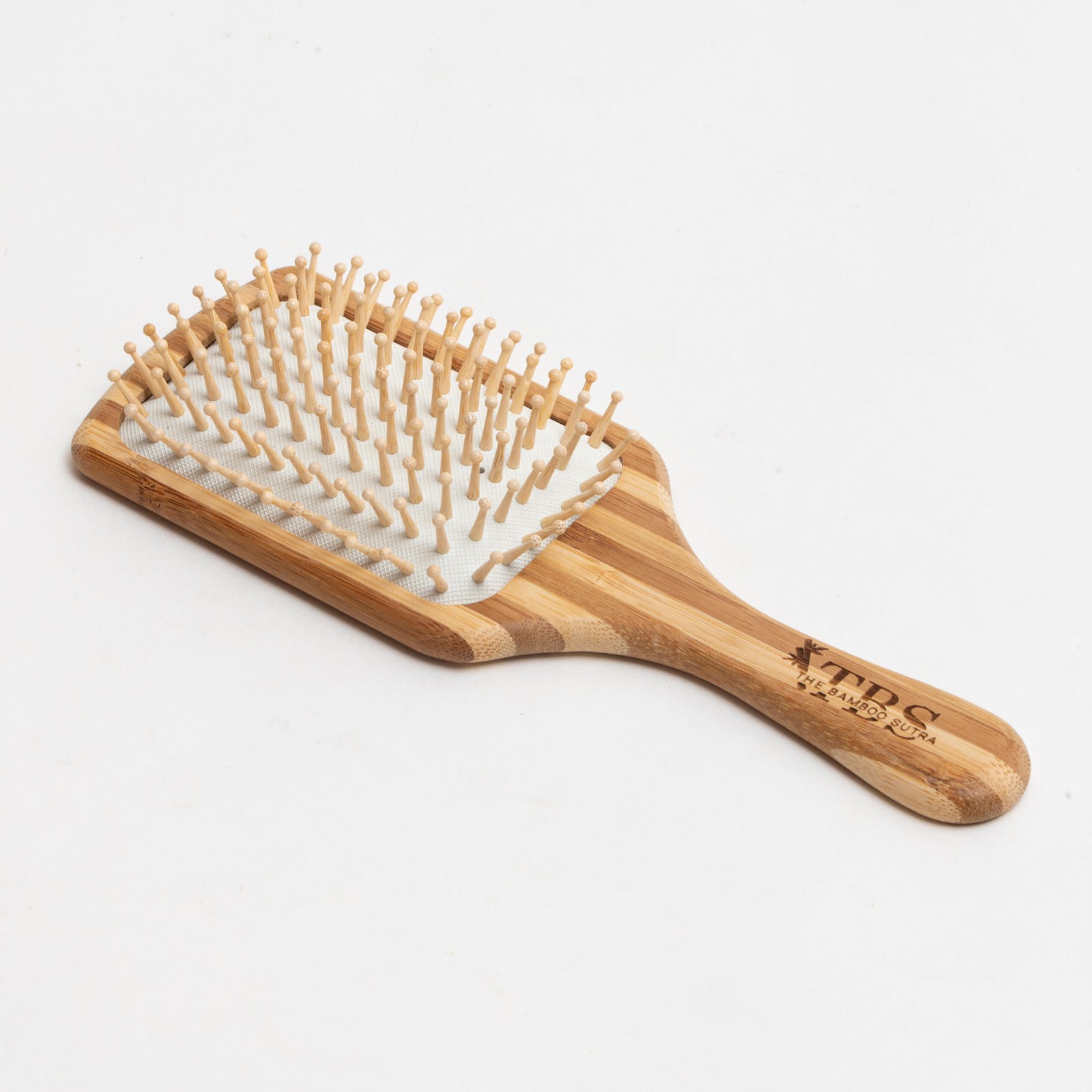 Bamboo Tips Stripped Hair Brush Bamboo Wood alternative view