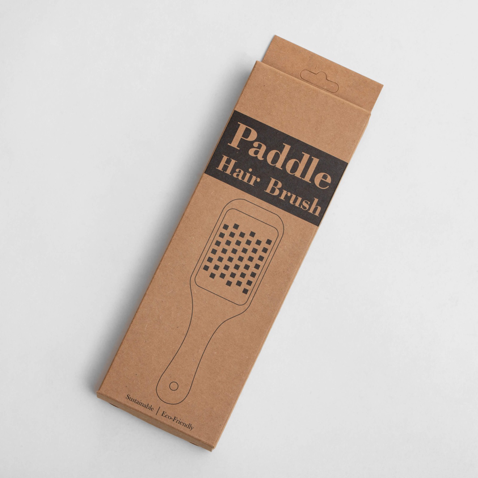 Bamboo Tips Stripped Hair Brush Bamboo Wood alternative view