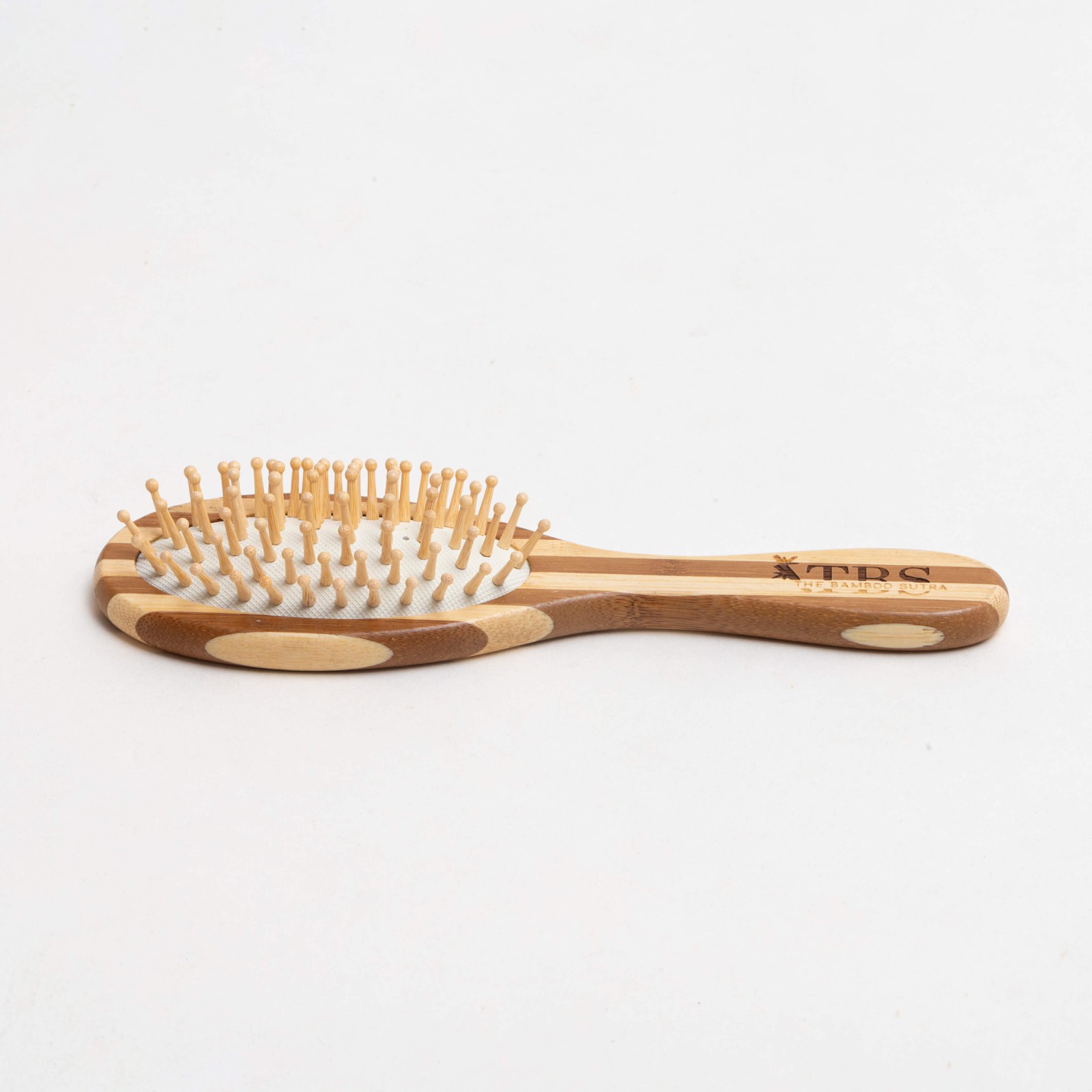 Bamboo Tips Oval Stripped Hair Brush alternative view