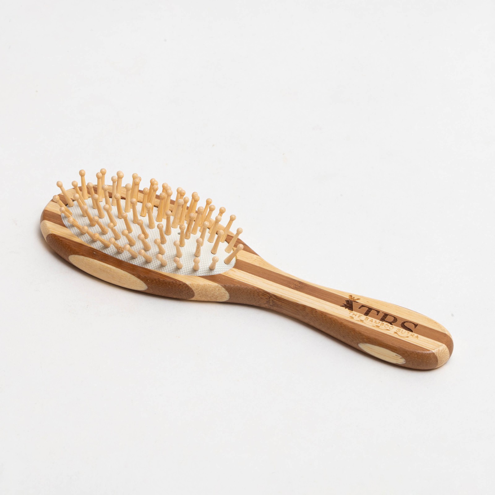 Bamboo Tips Oval Stripped Hair Brush alternative view