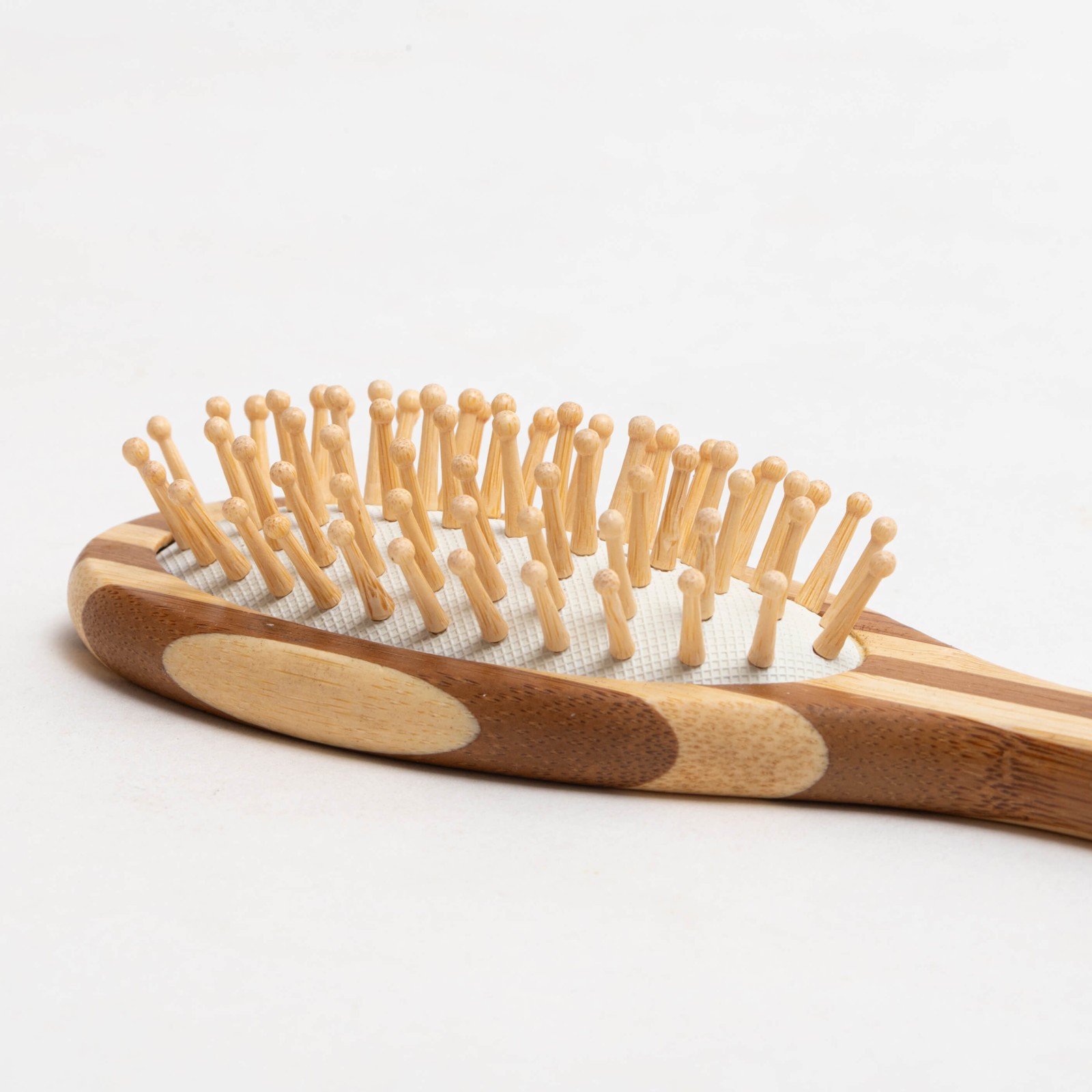 Bamboo Tips Oval Stripped Hair Brush alternative view
